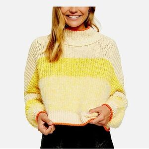 Free People Sunbrite fuzzy cropped sweater